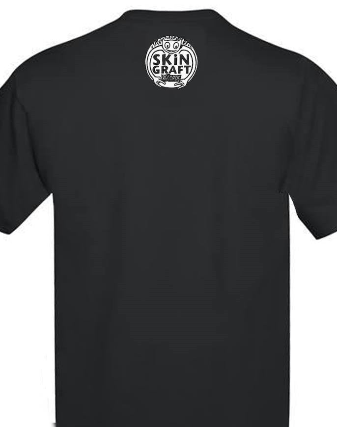 SKiN GRAFT Records "Over Mid-America" T-Shirt with small SG back logo