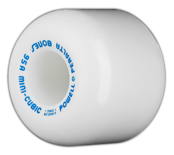 Wheels Powell Peralta Mini Cubic White 64mm 95a Skateboard Wheels - TheDarkSlide
