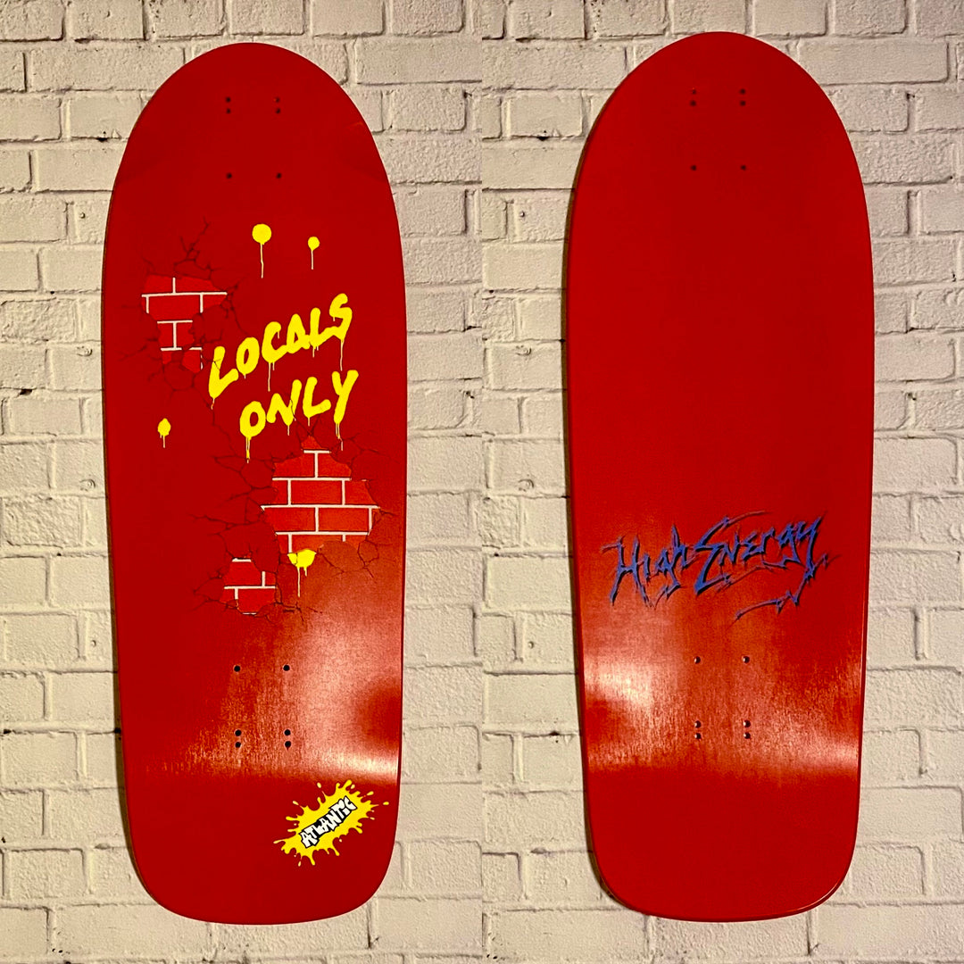 BrandX Locals Only 10.5" Skateboard Deck The Dark Slide