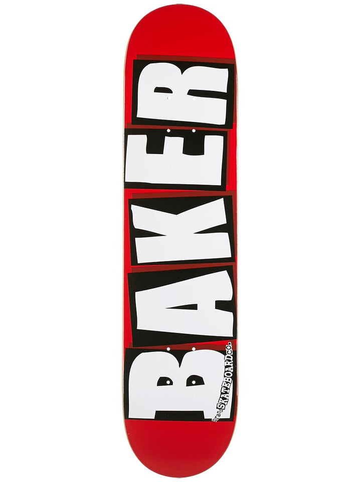 Baker Team Brand Logo White 8.5" Skateboard Deck