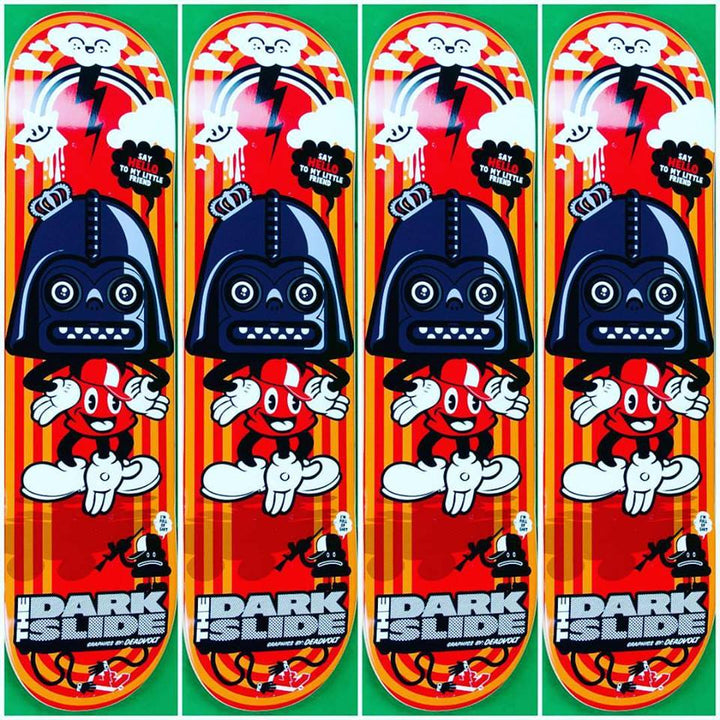 *Pre-Order* The Dark Slide x Dead Voltage "Little Friend" Skateboard Deck